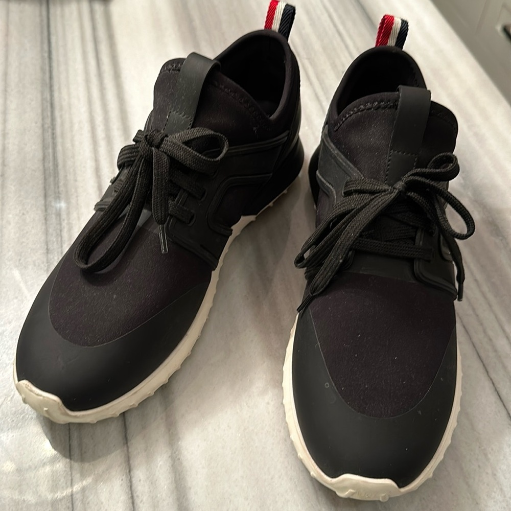 MONCER 100 % authentic Black Nylon Trainers
